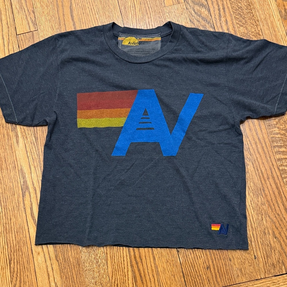 Aviator Nation Logo Graphic Boyfriend T-Shirt